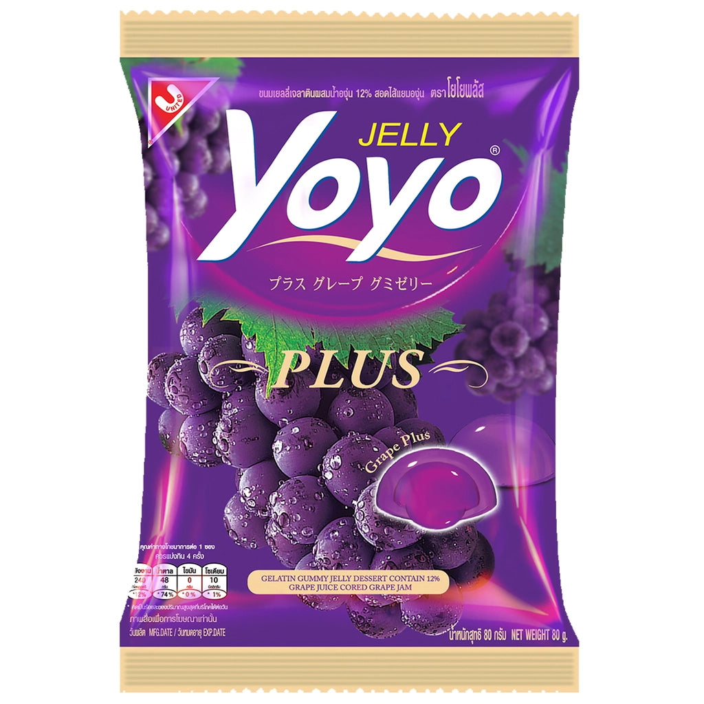 YOYO Gummy Jelly Grape Plus 80g