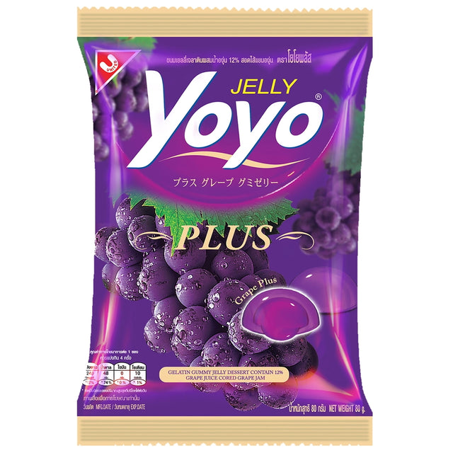 YOYO Gummy Jelly Grape Plus 80g
