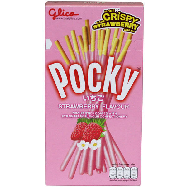 Glico Pocky Biscuit Stick Strawberry 10x47g