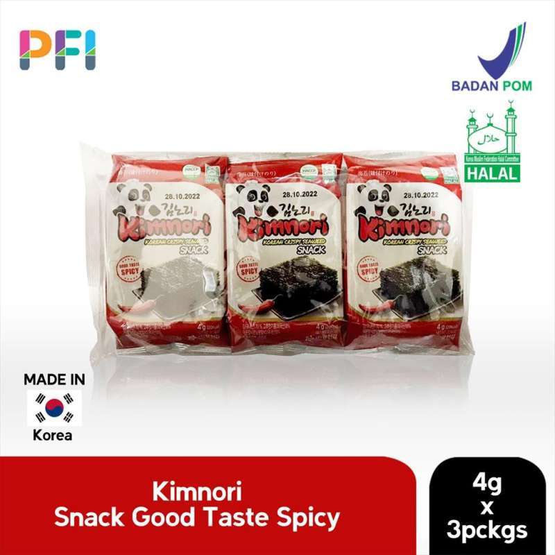 Kimnori Seasoned Seaweed SPICY 3x4g