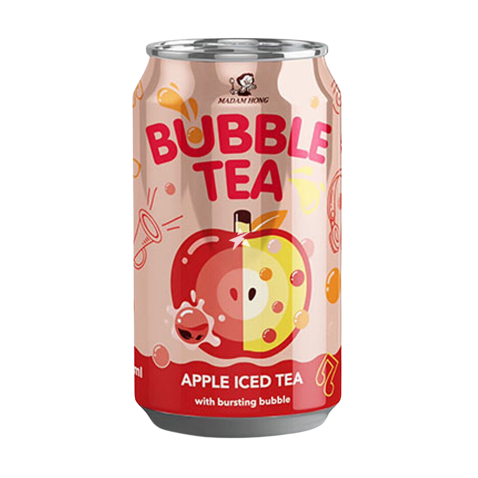 Madam Hong BUBBLE Iced Tea Apple 320ml