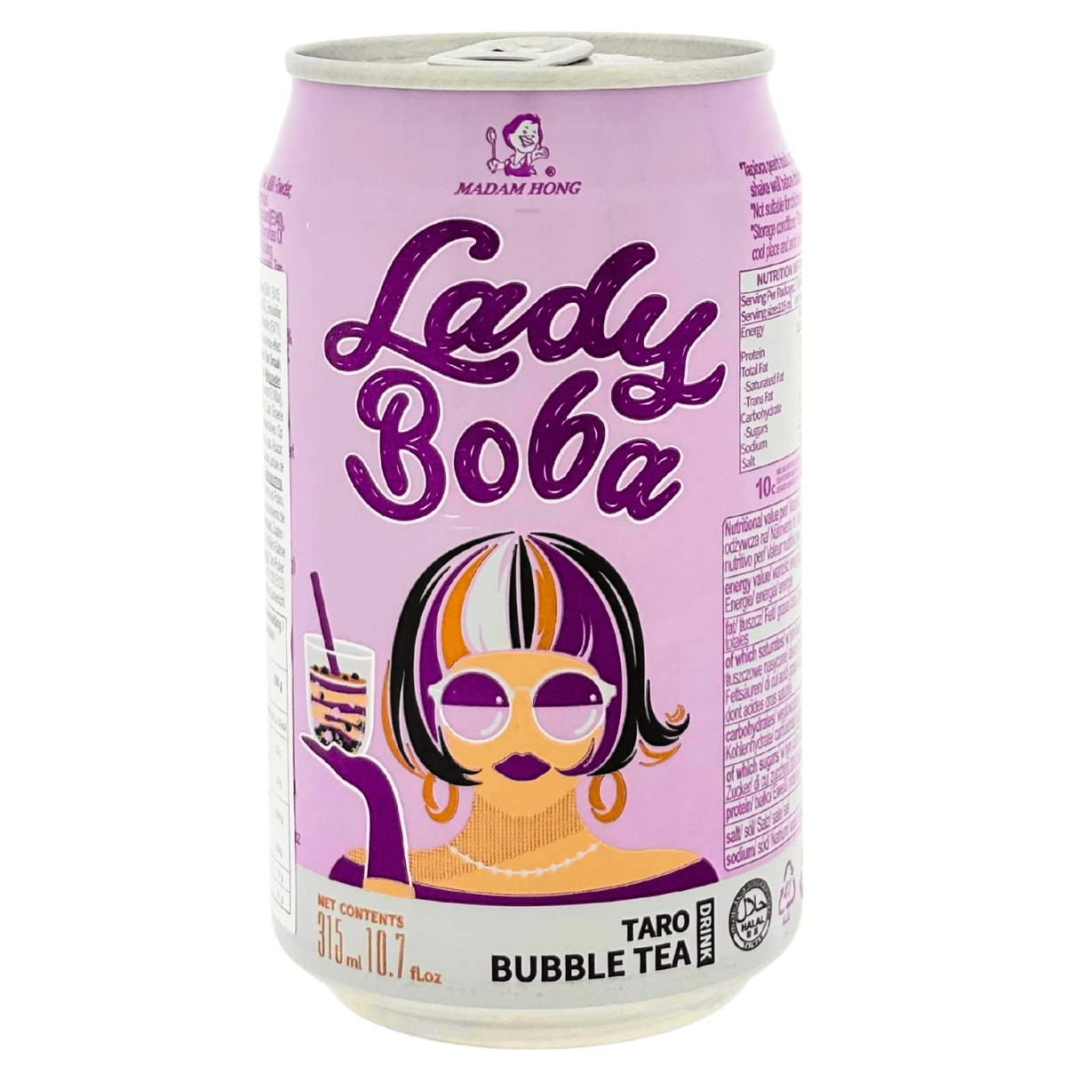 Madam Hong Pearl Milk Tea Taro 315ml