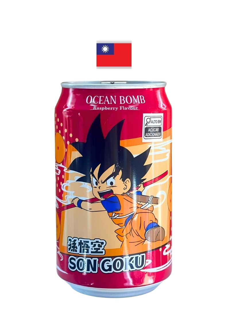 Ocean Bomb Dragonball Soda Drink Raspberry 330ml
