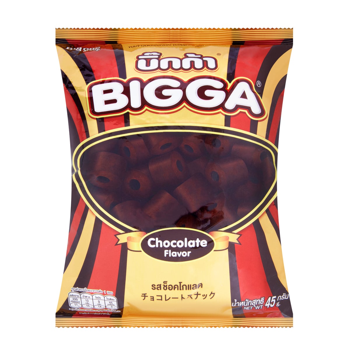 Bigga Corn Snack Chocolate 6x45g