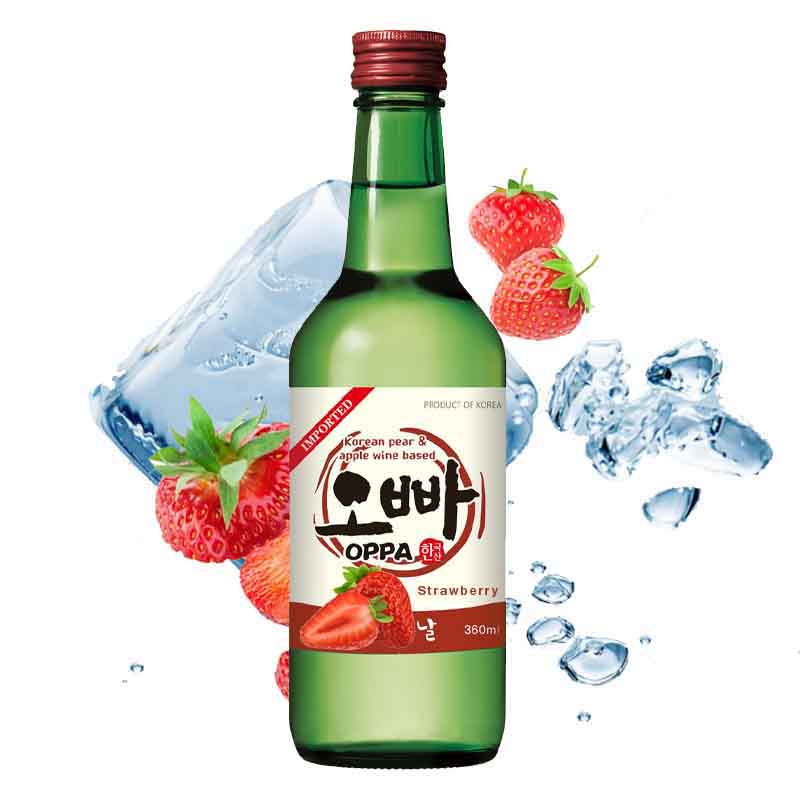 OPPA Soju Strawberry (alleen NL,incl accijns) 360ml