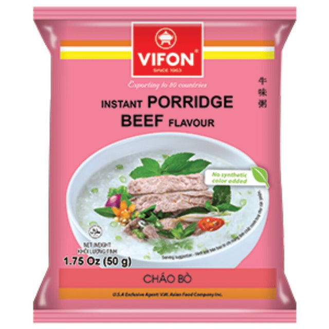Vifon Instant Porridge Beef Flavour 50g